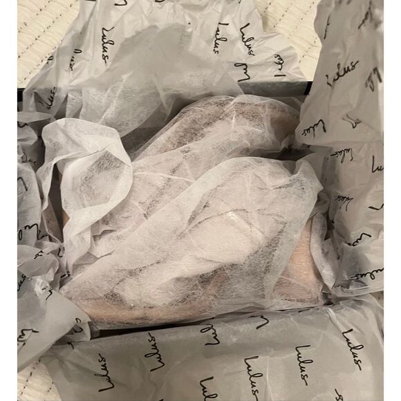 Lulus Dakyana Light Nude Suede High Heel Sandals Size 7.5 NEW - Picture 4 of 5